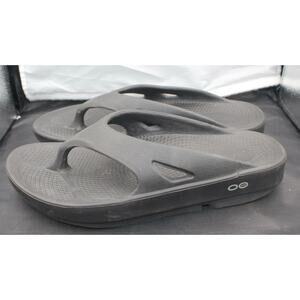 Unisex OOFOS OOahh Sport Flex Recovery Slide Black  Sz 6 MNS\ 8WMNS